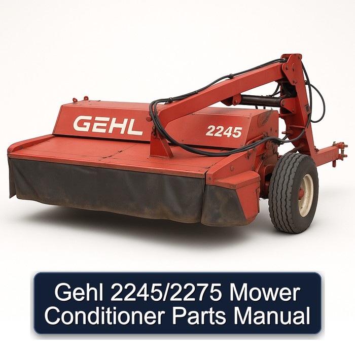 Gehl 2245/2275 Mower Conditioner Parts Catalog PDF Download