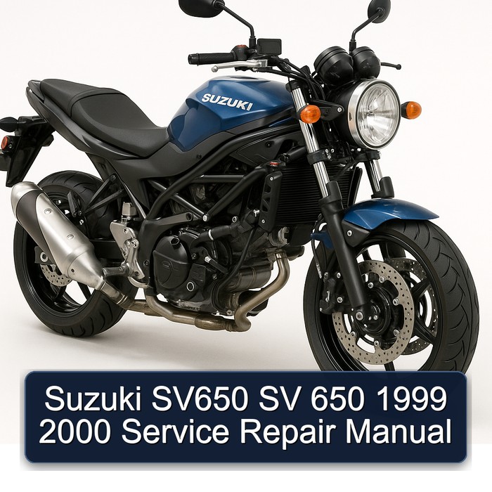 Suzuki SV650 SV 650 1999 2000 Manual de servicio y reparación