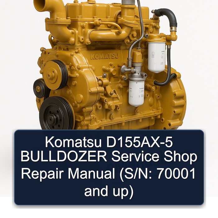 Komatsu D155AX-5 BULLDOZER Service Shop Repair Manual (S/N: 70001 and up)