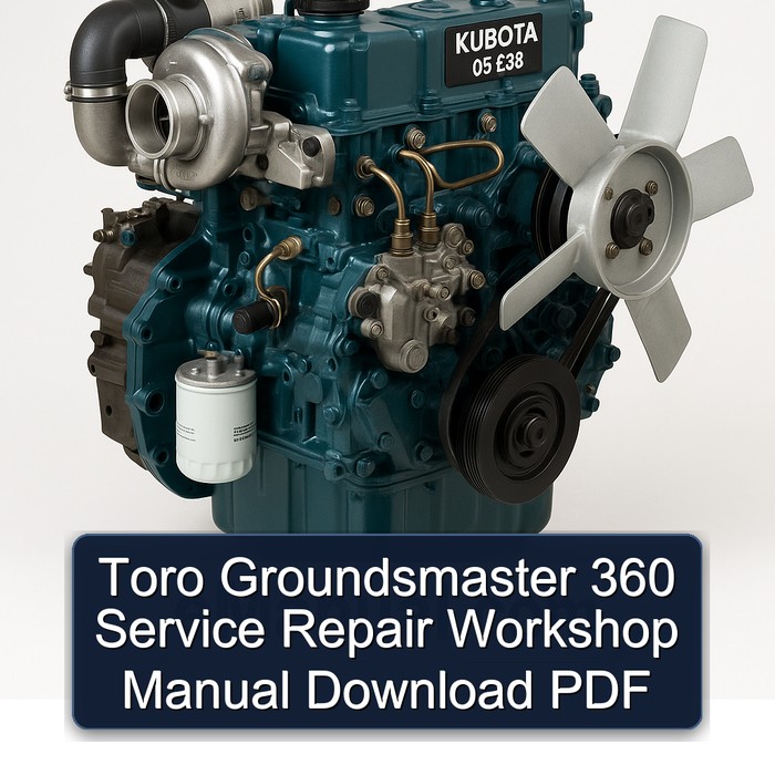 Toro Groundsmaster 360 Service Repair Workshop Manual Download PDF