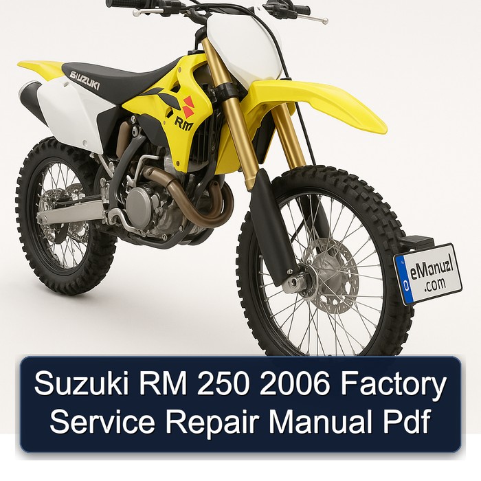 Suzuki RM 250 2006 Factory Service Repair Manual Pdf