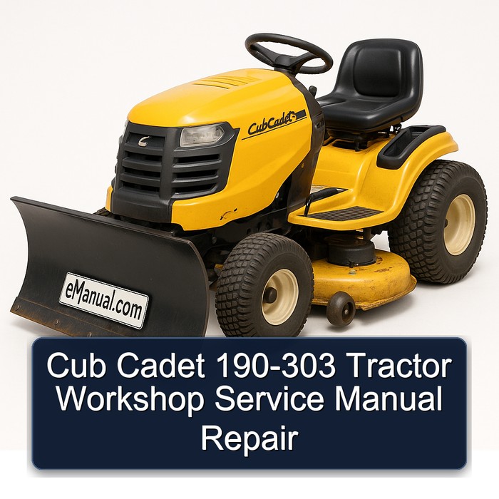 Cub Cadet 190-303 Tractor Workshop Service Repair Manual PDF Download