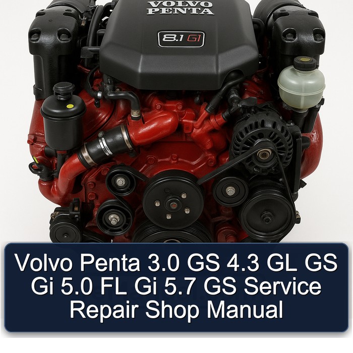 Volvo Penta 3.0 GS 4.3 GL GS Gi 5.0 FL Gi 5.7 GS Service Repair Shop Manual 