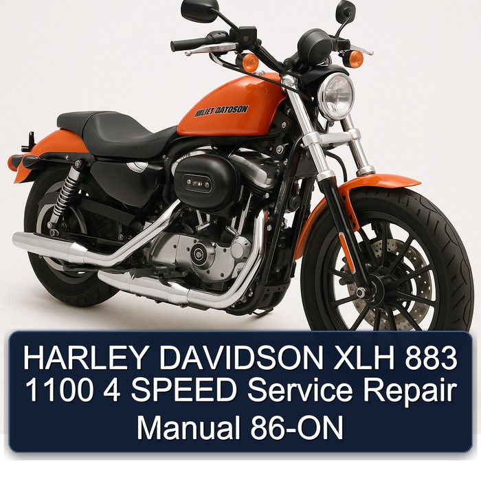 HARLEY DAVIDSON XLH 883 1100 4 SPEED Manual de servicio y reparación 86-ON