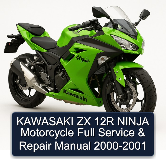 KAWASAKI ZX 12R NINJA Motorcycle Full Service & Repair Manual 2000-2001