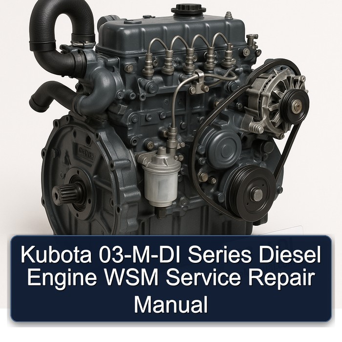 Kubota 03-M-DI Series Diesel Engine WSM Manual de servicio y reparación