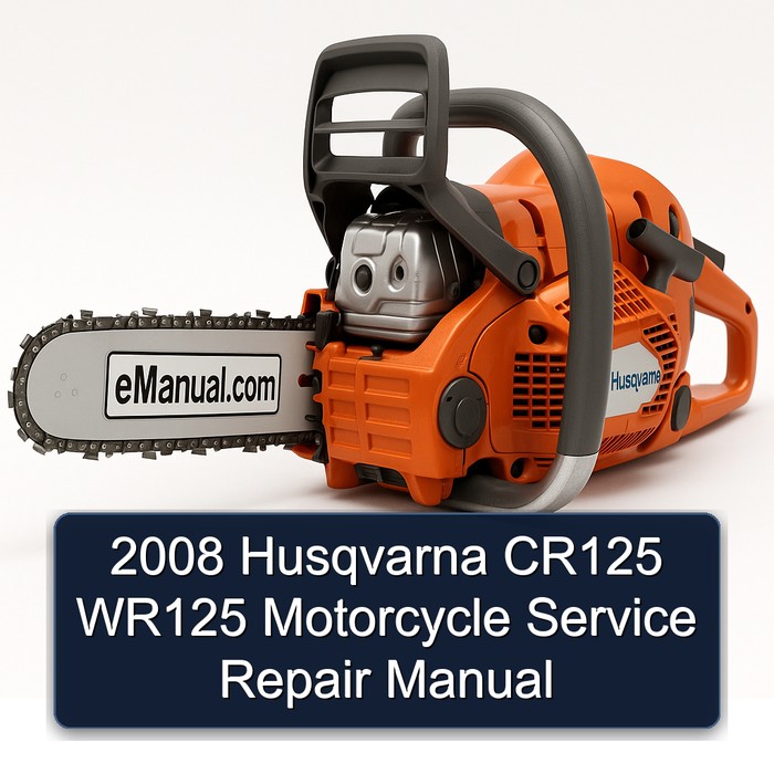 2008 Husqvarna CR125 WR125 Motorcycle Manual de servicio y reparación
