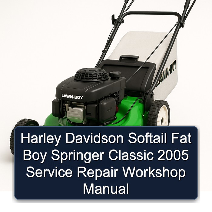 Manual de Servicio y Reparación Harley Davidson Softail Fat Boy Springer Classic 2005