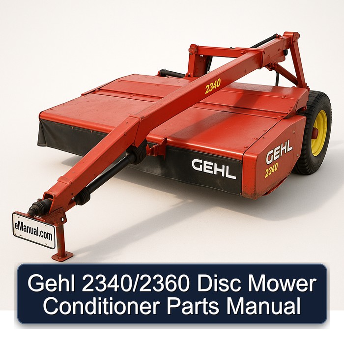 Gehl 2340/2360 Scheibenmähwerk-Conditioner Teilehandbuch