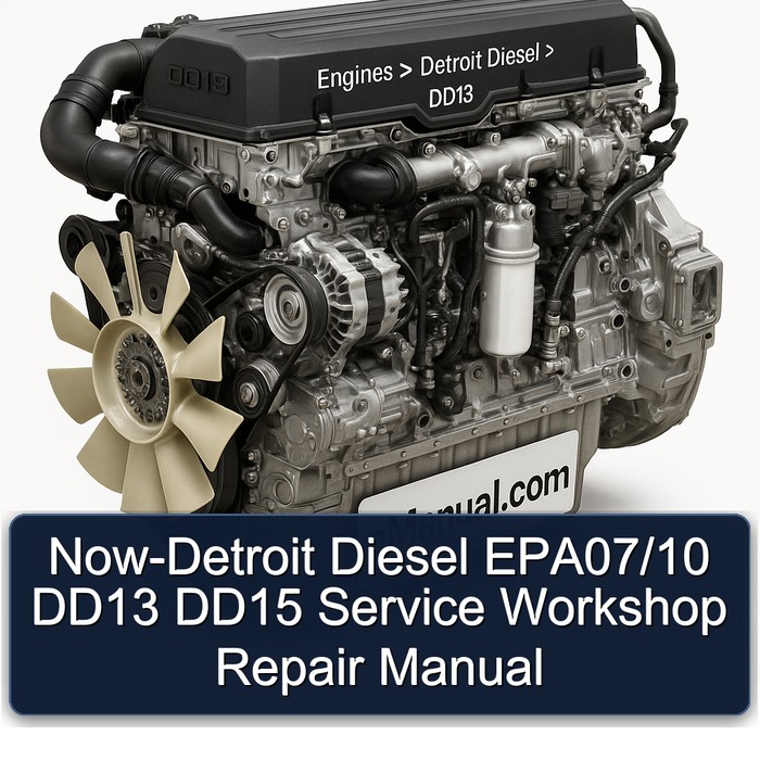 Manual de Reparación de Taller para Motores Detroit Diesel EPA07/10 DD13 DD15