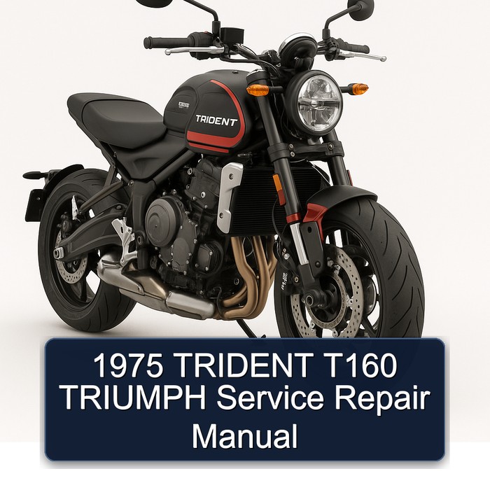 1975 TRIDENT T160 TRIUMPH Manual de servicio y reparación