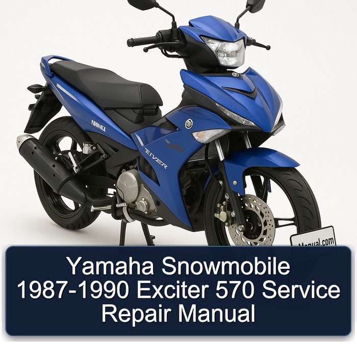 Yamaha Snowmobile 1987-1990 Exciter 570 Manual de servicio y reparación