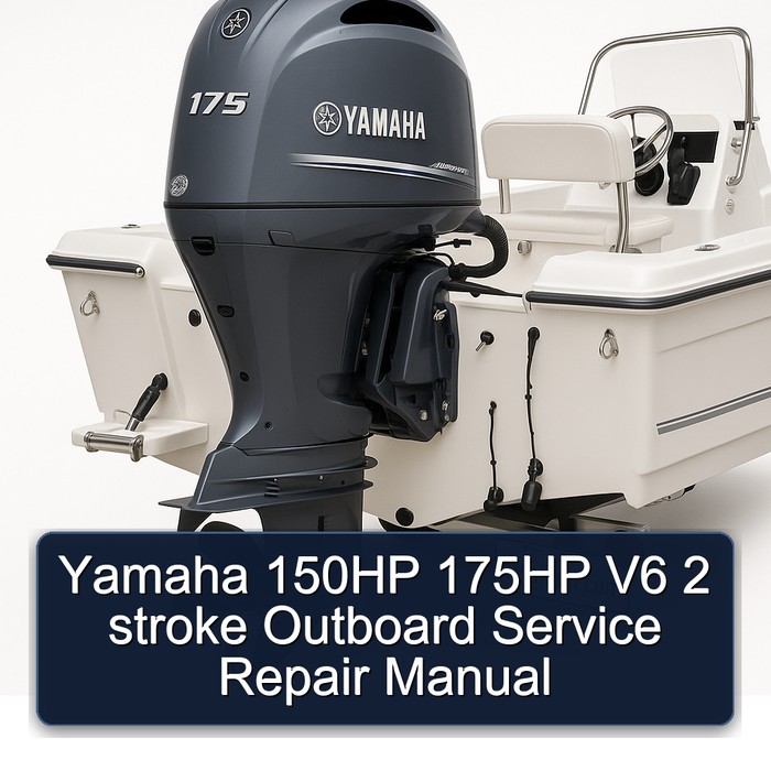 Yamaha 150HP 175HP V6 2 stroke Outboard Service Repair Manual 
