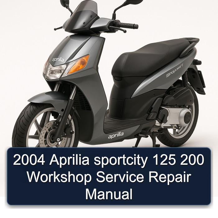 2004 Aprilia sportcity 125 200 Workshop Manual de servicio y reparación