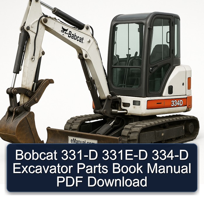 Bobcat 331-D, 331E-D, 334-D Bagger Teilebuch Handbuch (PDF)