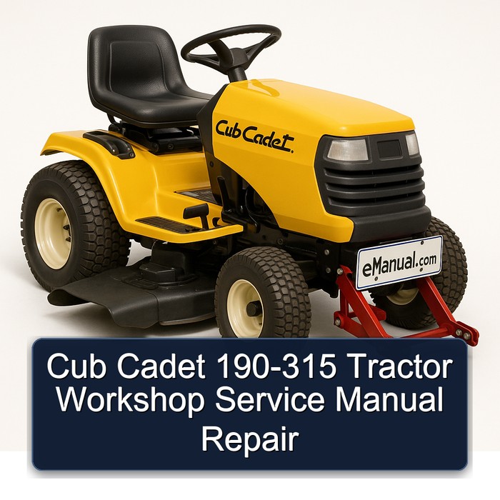 Cub Cadet 190-315 Tractor Workshop Service Repair Manual PDF Download