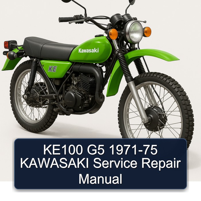 KE100 G5 1971-75 KAWASAKI Manual de servicio y reparación