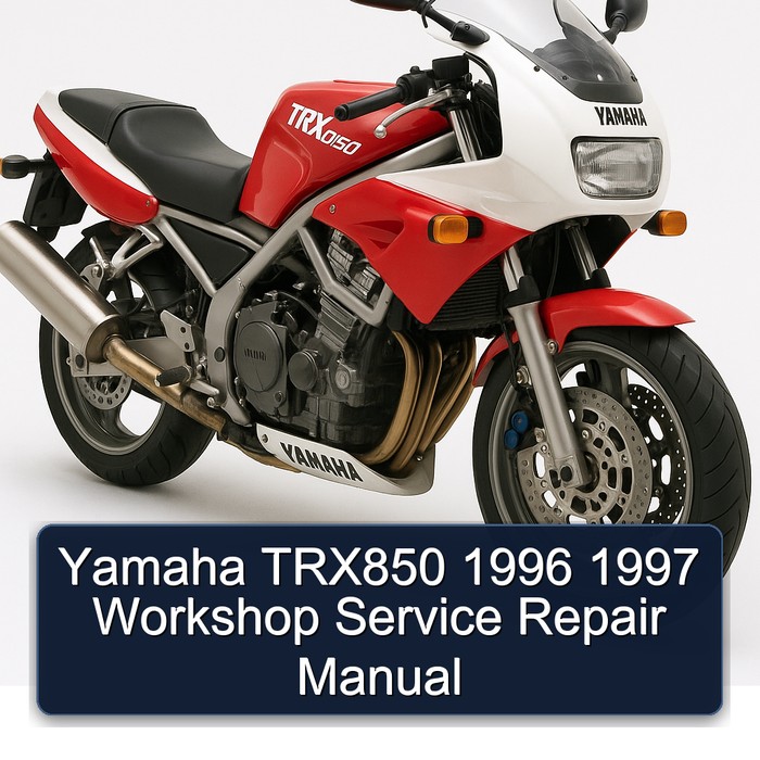 Yamaha TRX850 1996 1997 Workshop Manual de servicio y reparación