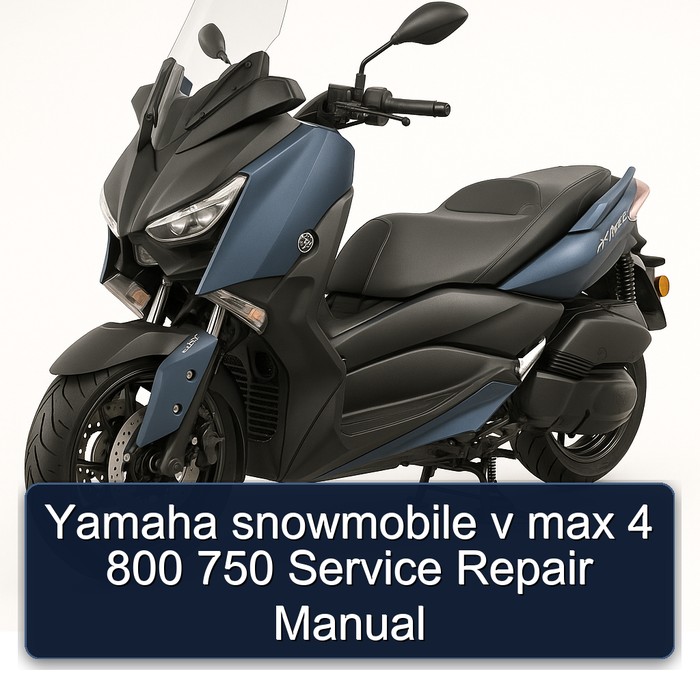 Yamaha snowmobile v max 4 800 750 Manual de servicio y reparación