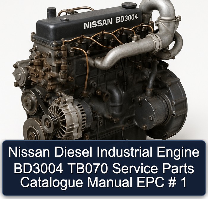 Nissan Diesel Industrial Engine BD3004 TB070 Service Parts Catalogue Manual EPC # 1 