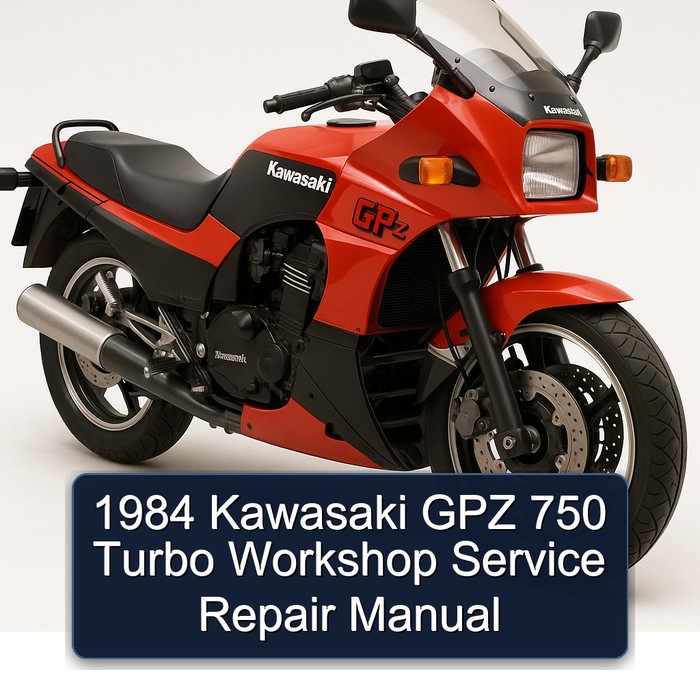 1984 Kawasaki GPZ 750 Turbo Workshop Manual de servicio y reparación