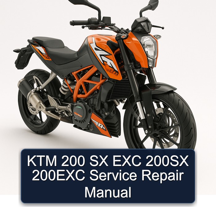 KTM 200 SX EXC 200SX 200EXC Service Repair Manual