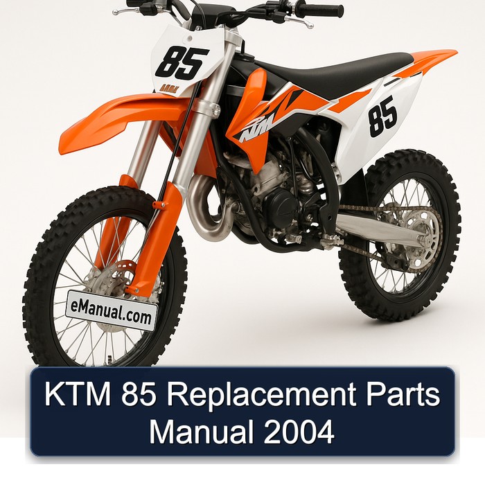 KTM 85 Replacement Parts Manual 2004