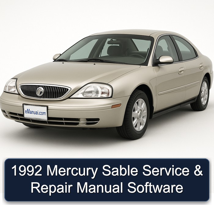 1992 Mercury Sable Manual de servicio y reparación Software