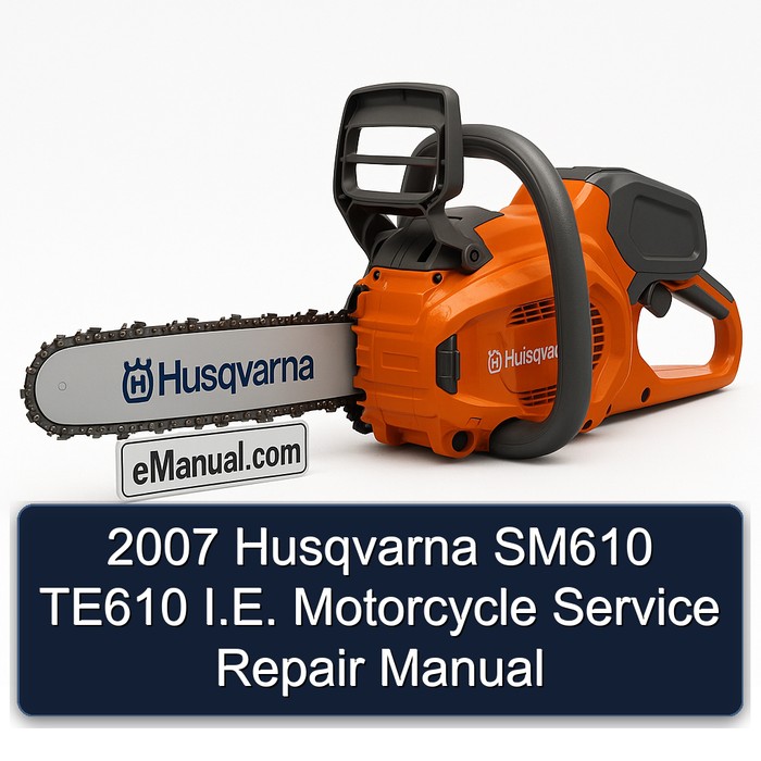2007 Husqvarna SM610 TE610 I.E. Motorcycle Manual de servicio y reparación
