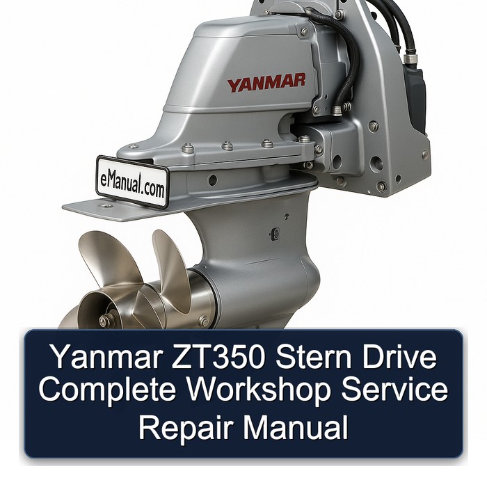 Yanmar ZT350 Stern Drive Manual completo de servicio y reparación del taller