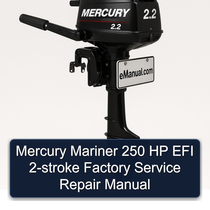 Mercury Mariner 250 HP EFI 2-stroke Factory Manual de servicio y reparación