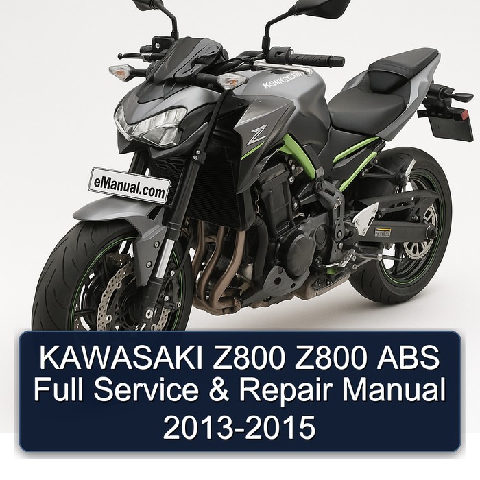 KAWASAKI Z800 Z800 ABS Full Manual de servicio y reparación 2013-2015