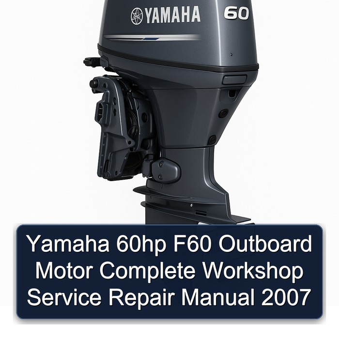 Yamaha 60hp F60 Outboard Motor Complete Workshop Service Repair Manual 2007