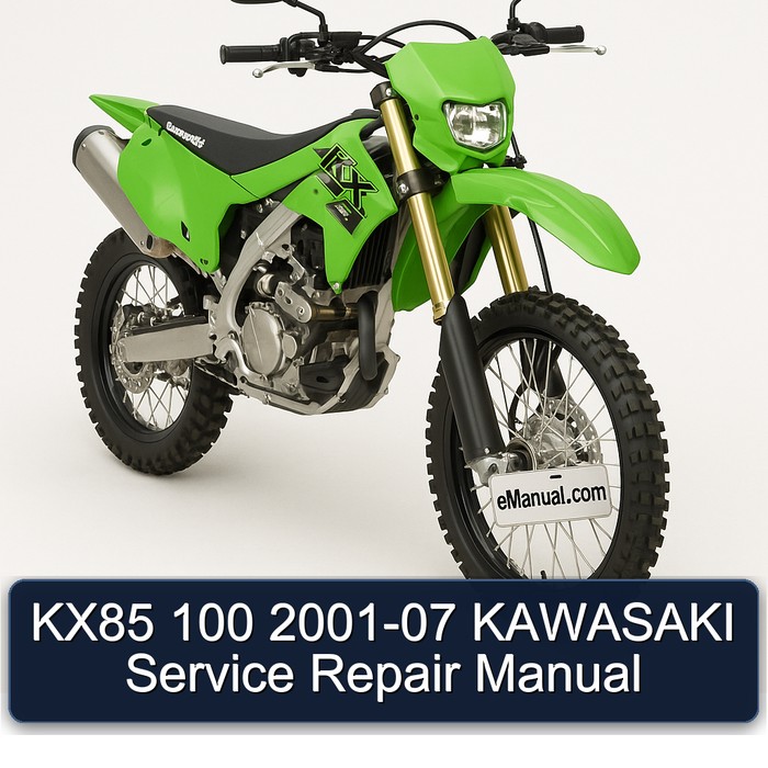 KX85 100 2001-07 KAWASAKI Service Repair Manual