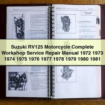 Suzuki RV125 Motorcycle Workshop Service Repair Manual PDF Download