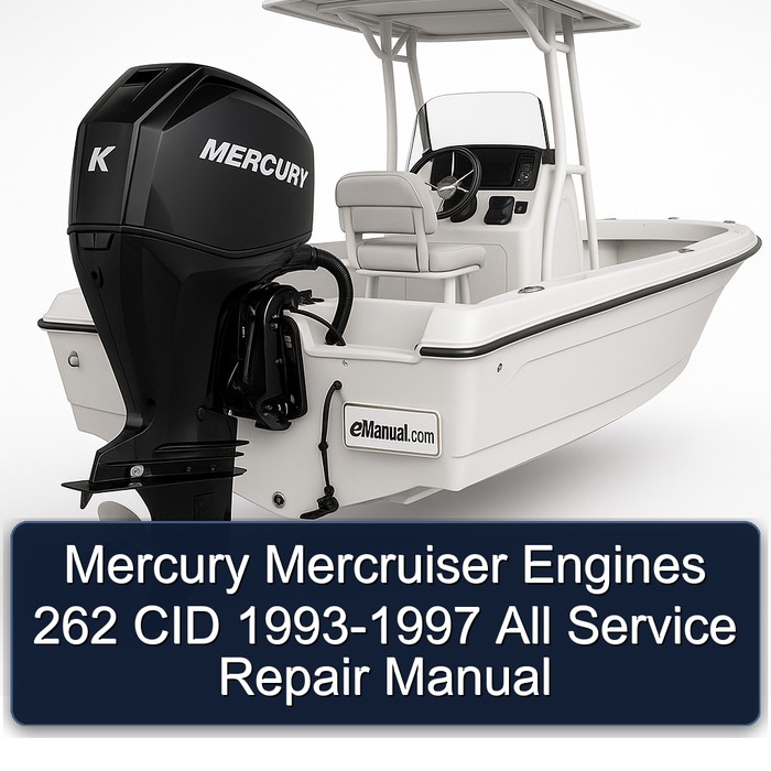 Mercury Mercruiser Engines 262 CID 1993-1997 All Service Repair Manual