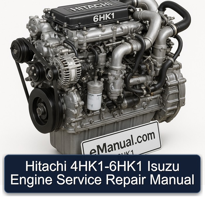 Hitachi 4HK1-6HK1 Isuzu Engine Manual de servicio y reparación
