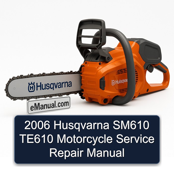 2006 Husqvarna SM610 TE610 Motorcycle Manual de servicio y reparación