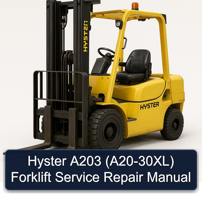 Hyster A203 (A20-30XL) Forklift Service Repair Manual
