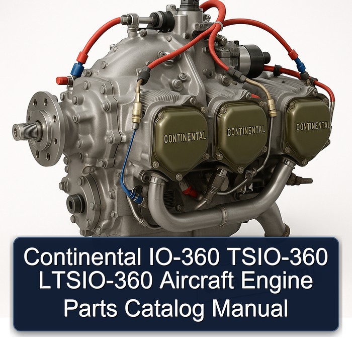Continental IO-360 TSIO-360 LTSIO-360 Aircraft Engine Parts Catalog Manual