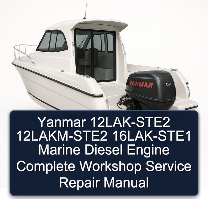 Yanmar 12LAK-STE2 12LAKM-STE2 16LAK-STE1 Marine Diesel Engine Complete Workshop Service Repair Manual