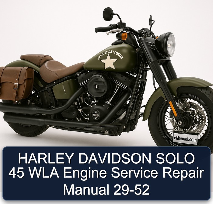 HARLEY DAVIDSON SOLO 45 WLA Engine Manual de servicio y reparación 29-52