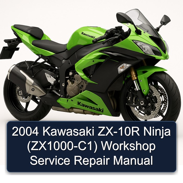 2004 Kawasaki ZX-10R Ninja (ZX1000-C1) Workshop Manual de servicio y reparación