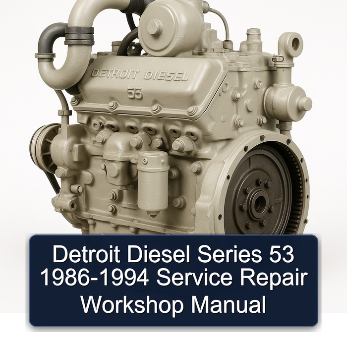 Detroit Diesel Series 53 1986-1994 Service Repair Workshop Manual 