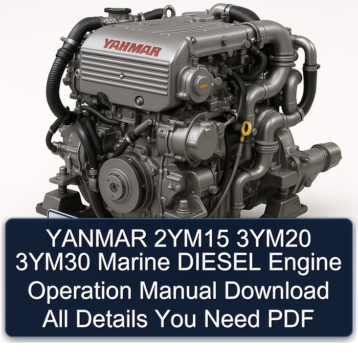 YANMAR 2YM15 3YM20 3YM30 Marine DIESEL Engine Operation Manual Download All Details You Need PDF
