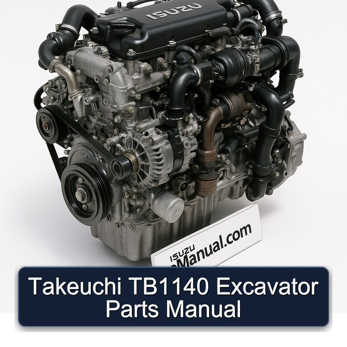 Takeuchi TB1140 Excavator Parts Manual