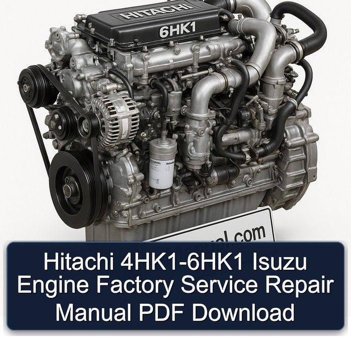 Hitachi 4HK1-6HK1 Isuzu Engine Factory Manual de servicio y reparación PDF Download