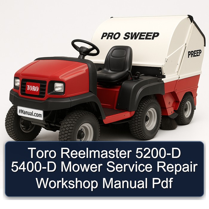Toro Reelmaster 5200-D 5400-D Mower Service Repair Workshop Manual Pdf