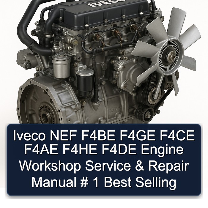 Iveco NEF F4BE F4GE F4CE F4AE F4HE F4DE Engine Workshop Manual de servicio y reparación # 1 Best Selling
