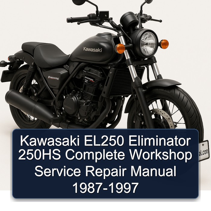 Kawasaki EL250 EL 250 Eliminator 250HS Complete Workshop Service Repair Manual 1987 1988 1989 1990 1991 1992 1993 1994 1995 1996 1997